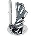 VonShef Premium 7 Piece Professional Stainless Steel Knife Set with Non-Stick Blades & Soft Touch Handles includes Revolving Block