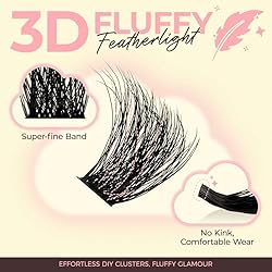 LASHVIEW Lash Clusters 3D 168pcs D Curl Lash