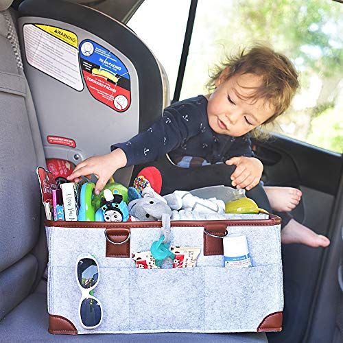 4 Baby+Diaper+Caddy+Organizer+Pacifiers+Gray