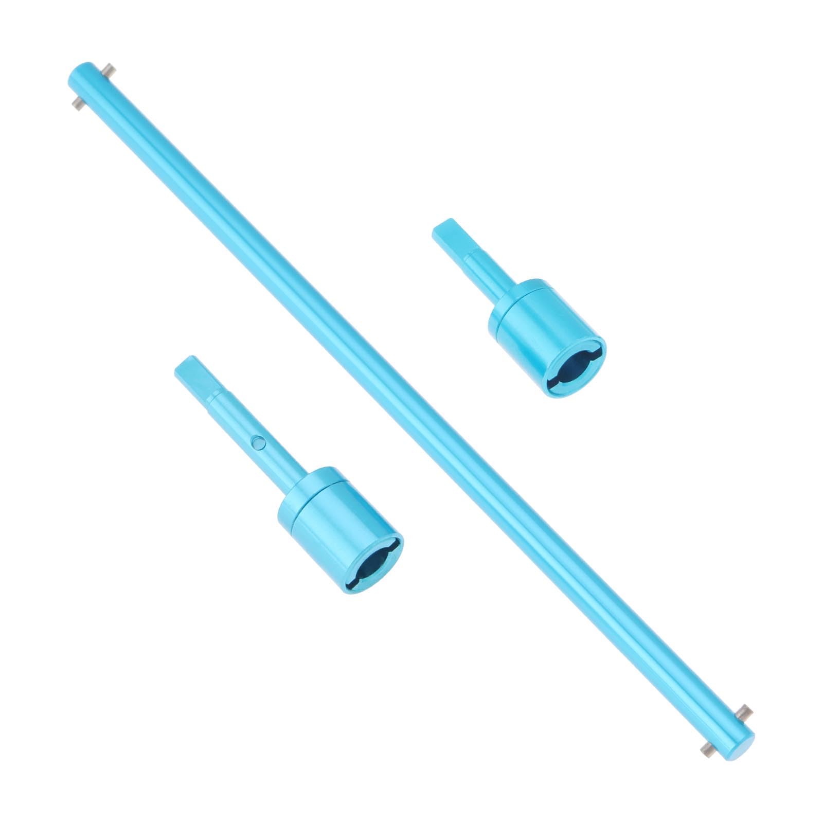 Be In Your Mind 1Set 1/10 Model Flat Sports Car Aluminum Drive Shaft & Joint Set Replacement Compatible with Tami-ya 1/10 TT-01 TT-02 Remote Control Car Upgrade Modification