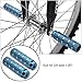 Amotor Bike Pegs, 2Pcs Aluminum Alloy Anti-Skid Lead Foot BMX Pegs (Blue)