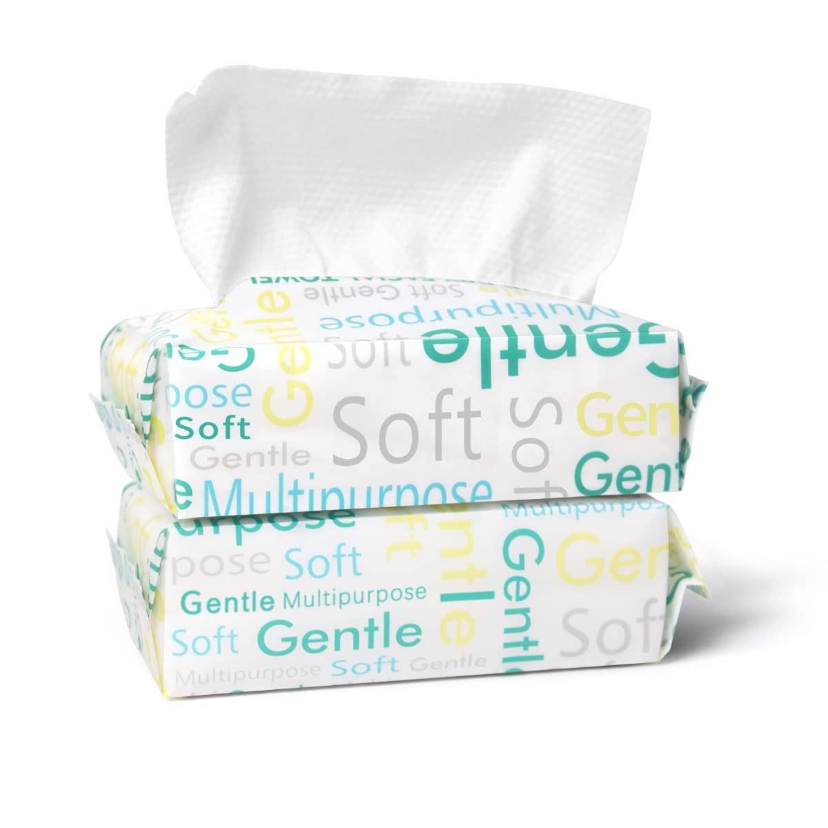 Face Towel 120 Counts, Cotton Tissue Dry Face Wipes for Women, Unscented and Ultra Soft Disposable Face Towel, Cotton Dry Baby Wipes , Make Up Removing Thickening for Sensitive Skin 20x20cm