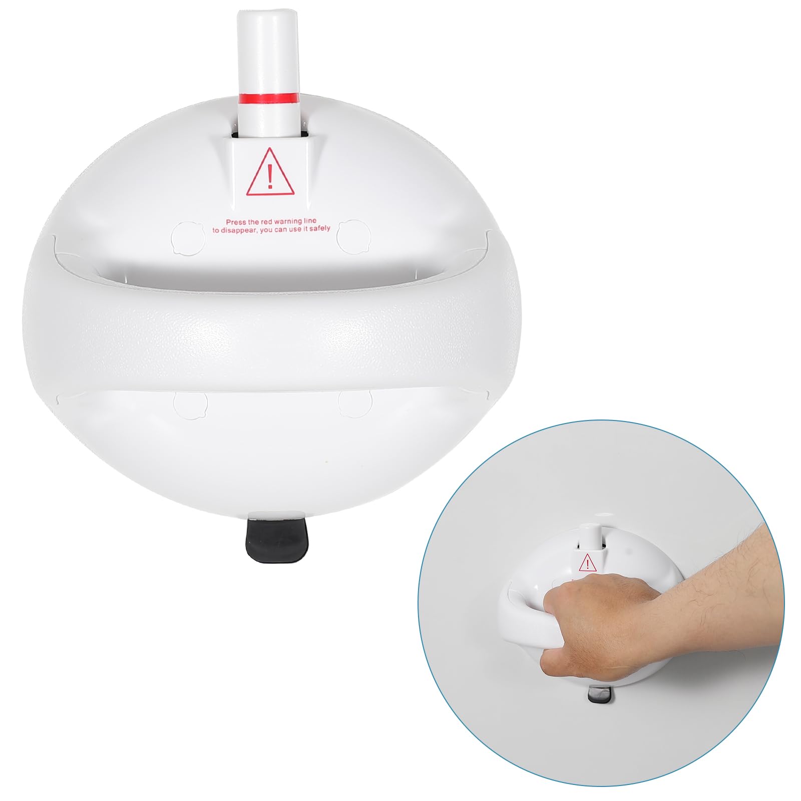 Grab Bars for Bathtubs and Showers - Unique Safety Design Shower Handles for Elderly - 5 Inches Powerful Suction Cup - Bathroom Grab Bar for Seniors