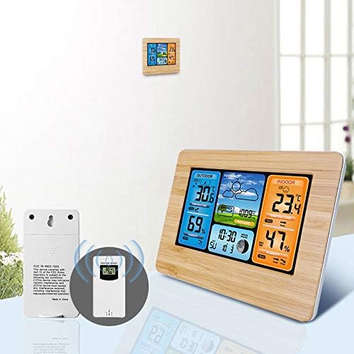 Houkiper Digital Color Forecast Weather Station with Alert Temperature/Humidity/Barometer/Alarm/Weather Clock - Image 5