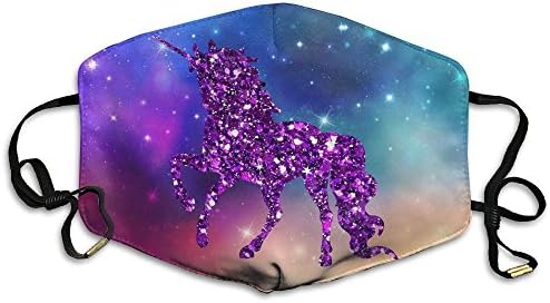 AlioaI Galaxy Glittering Proud Unicorn Unisex Dust Allergy Flu Masks Washable Activated Carbon Breath Healthy Safety Mouth Masks