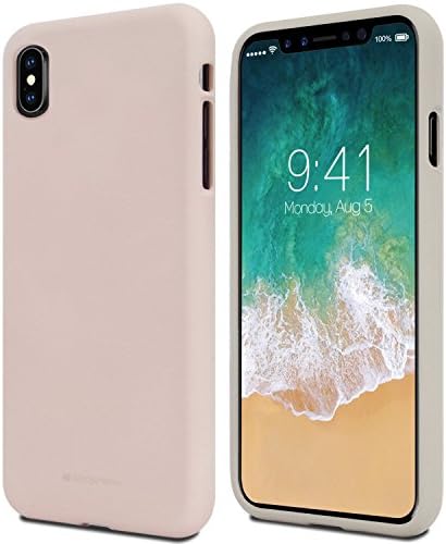 KILRELF Soft Feeling iPhone XS/iPhone X Case, LSR Liquid Silicone [Super Soft/Flexible] Silky TPU Gel Cover [Slip-Resistant/Anti-Fall] Case (iPhone Xs/X, Pink Sand)