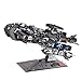 Update Version MU 3D Metal Puzzle Battle Cruiser Battleship BC-S01 DIY 3D Metal Puzzle Kits Laser Cut Models Jigsaw Toys