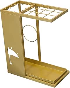 YMZ - Soporte para paraguas (metal, 12 agujeros, estilo rectangular, 14