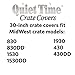 MidWest Homes for Pets Dog Crate Cover, Privacy Dog Crate Cover Fits Midwest Dog Crates, Crate Cover Only, Machine Wash & Dry, Black, 30-Inch
