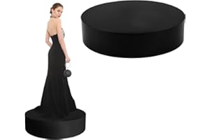 23.6x6in Round Bridal Risers - Black