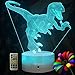 LLAMEVOL Dinosaur Toys Kids Night Light Timer Remote Christmas Gift Birthday TRex 3D Illusion Lamp 7 Color