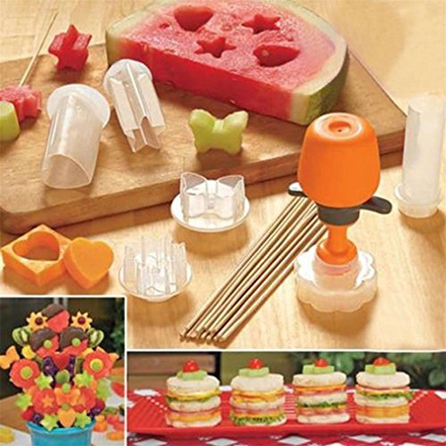 Dolland Plastic Cake Cookie Vegetable Fruit Shape Cutter Slicer Veggie Mold Set DIY Kitchen Tools - Thumbnail 2
