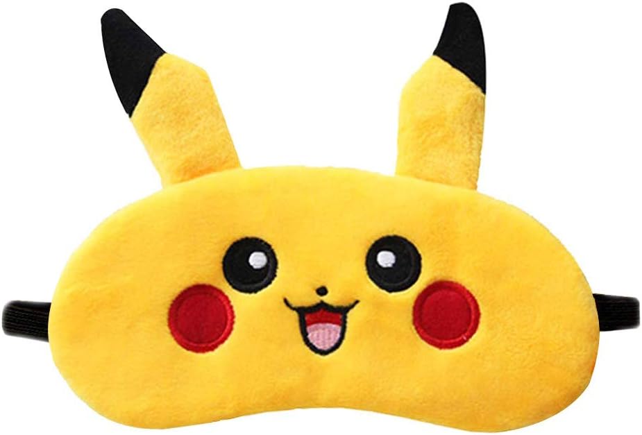 Cute Pikachu Sleep Mask Comfortable & Soft Eye Cover Sleep: Health & Personal Care