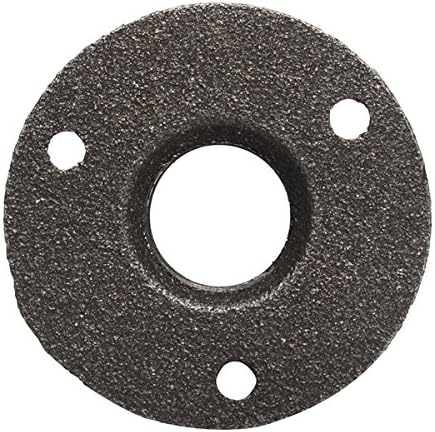 EsportsMJJ 1/2 or 3/4 Inch Black Flange Iron Pipe Floor Fitting Plumbing Threaded Three Holes Flange -1/2 inch - Image 5