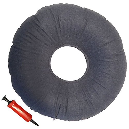 Saridjo® Original Gray Donut Cushion 18" Inflatable Ring Pillow