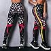 Letter Yoga Pants, Women's Fashion Workout Leggings Fitness Sports Gym Running Yoga Athletic Pants by Neartime