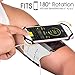 VUP Running Armband 360°Rotatable for iPhone 14/13/Pro Max/Pro/Mini/12/11/SE/Xs/XR/X/8/7/Plus, Fits All 4-6.7 Inch Smartphones, with Key Holder Phone Armband for Running Hiking Biking (Sliver)