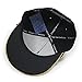 Jescakoo Adjustable Hip-hop Hat Metal Skull Studded Snapback with Chain Black 018