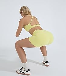 OMKAGI 2 Piece Workout Sets for Women Open Back