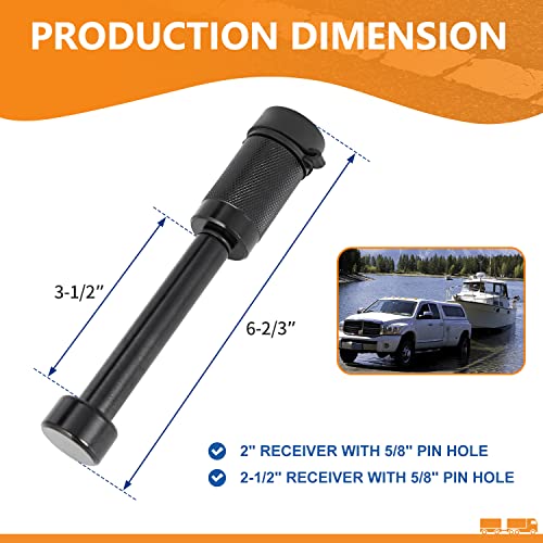 META Hardware Trailer Hitch Locks, Hitch Lock with 5/8'' Dia 31/2