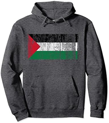 Unisex Vintage Palestinian Shirt Palestine Flag Hoodie Small Dark Heather
