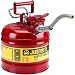 Justrite Type II AccuFlow Safety Can, Two-Gallon