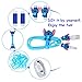Cute Blue Stitch Cartoon Animal Kawaii Spring Cable Protector Cover Saver Sleeves/Cord Management+Charging Data USB Cable+Cable Ties Reusable Fastening/Cable Straps Organizer for Apple iPhone iPad