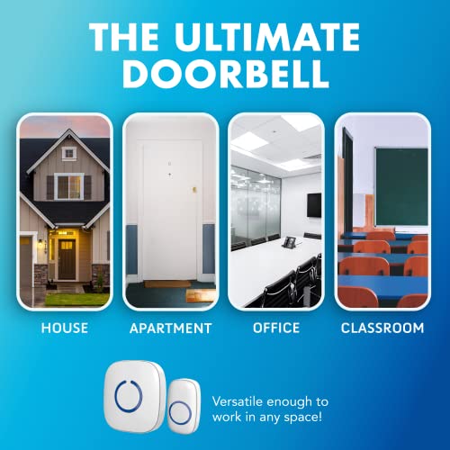 SadoTech Wireless Doorbells for Home, Apartments, Businesses
