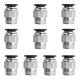 XINMEIWEN 10Pack 3/8" NPT Male Thread 10mm