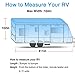 RVMasking Upgraded 100% Waterproof Oxford Travel Trailer RV Cover, Fits 31'7