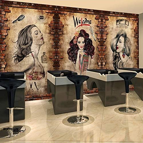 Foto personalizada pintura de pared barbería mural papel tapiz