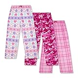 Mad Dog Girls 3 Pack Fleece Sleep Pant, Size XL (14/16) Pink