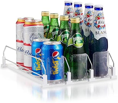 qiwip Assembly-Free Soda Can Organizer for Refrigerator Self