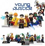 8Piece SuperHeroes Young Justice Invasion Robin Black Night & Friends Figures Building Blocks Set Size 4.5-5 cm Without Original Box
