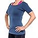 Zaggora Hot Tee - Navy - Weight Loss Thermal T-Shirt for Women