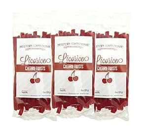 Amazon.com : Cherry Flavored Licorice - 3 PACK - FAT FREE Old Fashioned ...