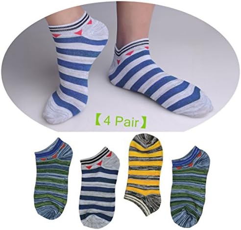 4 Pairs Young Socks Funky Basketball #VA8731 DU322R20