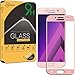 [2-Pack] Jasinber [Full Screen Cover] Tempered Glass Screen Protector for Samsung Galaxy A5 2017 - Pink