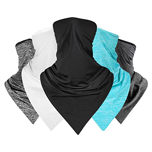 Aolvo UV Protection Face Masks for Cycling Outdoor Sports Full Face Mask Breathable Works As Fishing Sun Mask, Face Shield, Neck Gaiter, Headband, Bandana, Balaclava