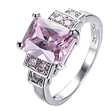 JBL Women Geometric AAA Zircon Pink Vintage Gold