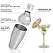 Martini Shaker Set - Premium Cocktail Mixer Kit - 24 oz Cobbler Shaker Jigger Strainer 2 Pourers and 10 Cocktail Umbrellas a Stainless Steel 304 Professional Bar Tools by Happy-li