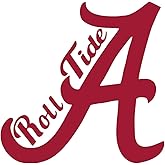 decals Set of 3 - Alabama ROLL Tide - V2 - Red - Sticker Graphic - Auto, Wall, Laptop, Cell, Truck Sticker for Windows, Cars, Trucks