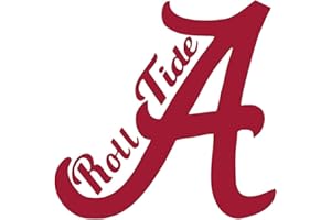 Decal Flags USA Alabama ROLL Tide - V2 - Red - Peel and Stick Sticker - Auto, Wall, Laptop, Cell, Truck Sticker for Windows, Cars, Trucks