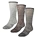 DG Hill Merino Wool Socks for Men Women - 3 or 6 Pairs 80% Wool - Hiking Socks Warm Socks Crew Style Thermal Moisture Wicking