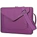 BRINCH 15.6 Inch Laptop Sleeve Case Protective Bag, Water Resistant Envelope Style Laptop Carrying Case with Handle for Women Compatible 13-15 Inch MacBook Pro/Notebook/Chromebook/Ultrabook, Purple