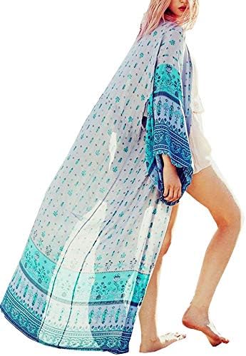Meshieyla Lace Crochet Kimono Women's Beach Hollow Cover up Long Cardigan Swimwear Beachwear