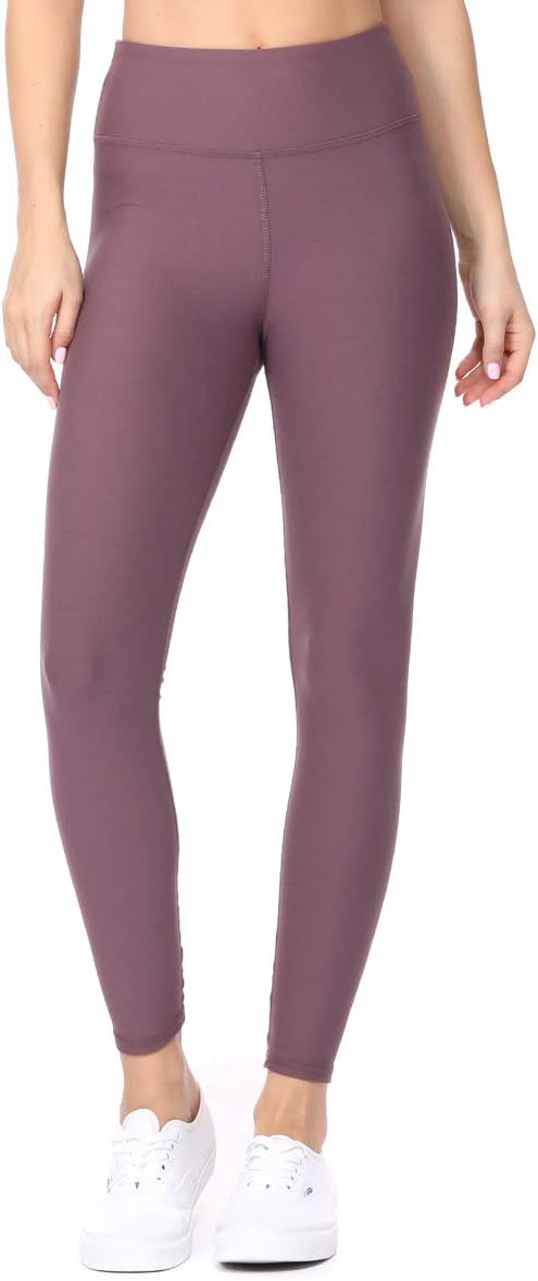 Compression Leggings for Women - 7/8 Length Non See Through Soft Athletic Yoga Pants for Workout
