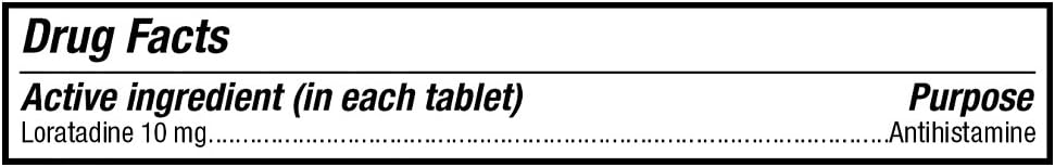  Basic Care Allergy Relief Loratadine Tablets 10 mg, 90 Count: Health & Personal Care
