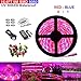 LED Plant Grow Light, Topled Light 16.4ft Grow Strip Light with Rotate Dimmer for Indoor Plants, Full Spectrum SMD 5050 Red Blue 4:1 Growing Rope Light for Aquarium Greenhouse Hydroponic(16.4ft)