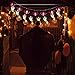 Set of 3 Halloween String Lights,60 LED Battert Operated String Lights Pumpkin/Ghgost/Bat -Perfect for Halloween Outdoor Yard Party Decorations